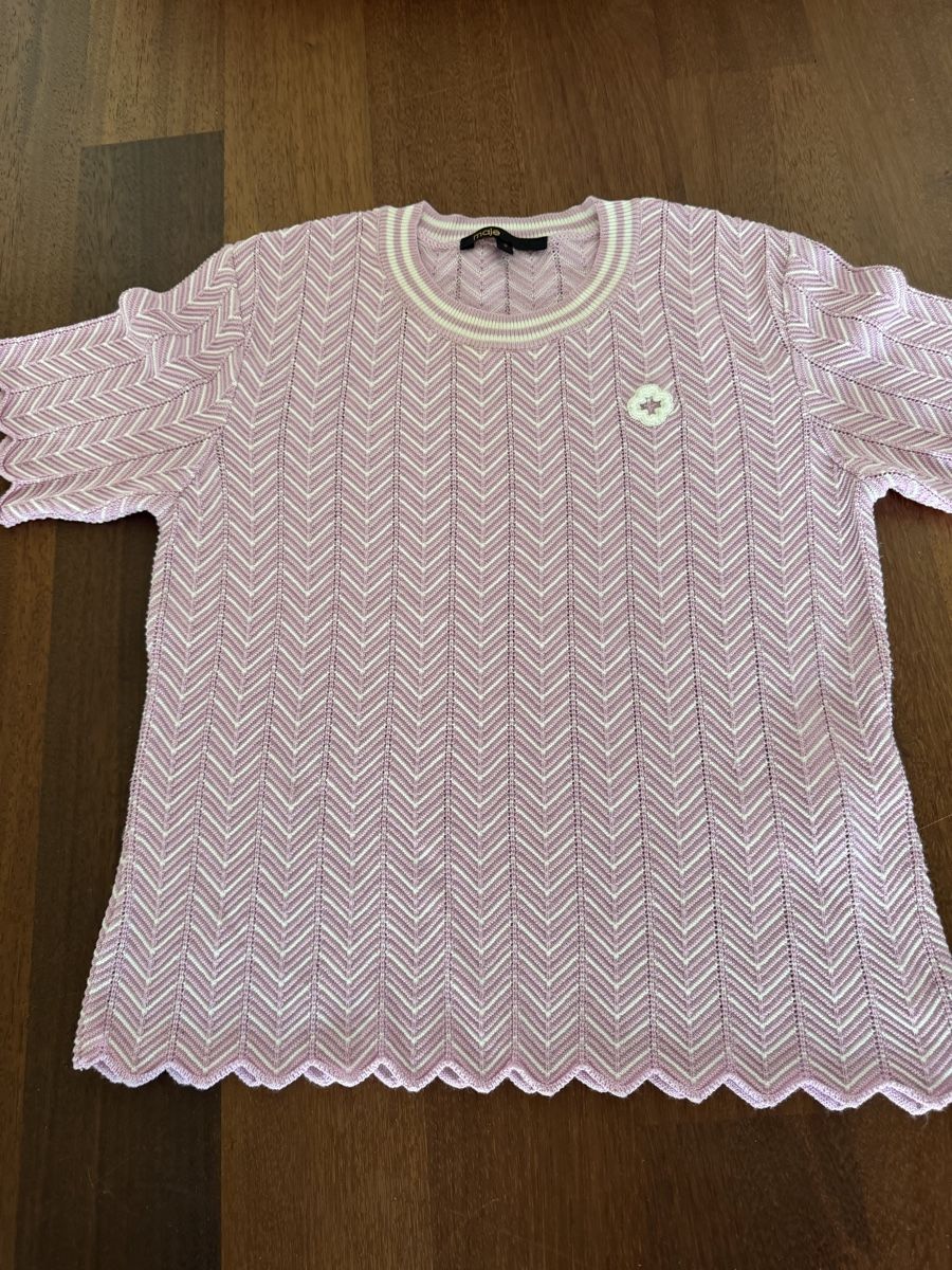 Maje Top: Maje knitted top size 2, pale pink – Usato da Zürich venduto da Vikkinikki