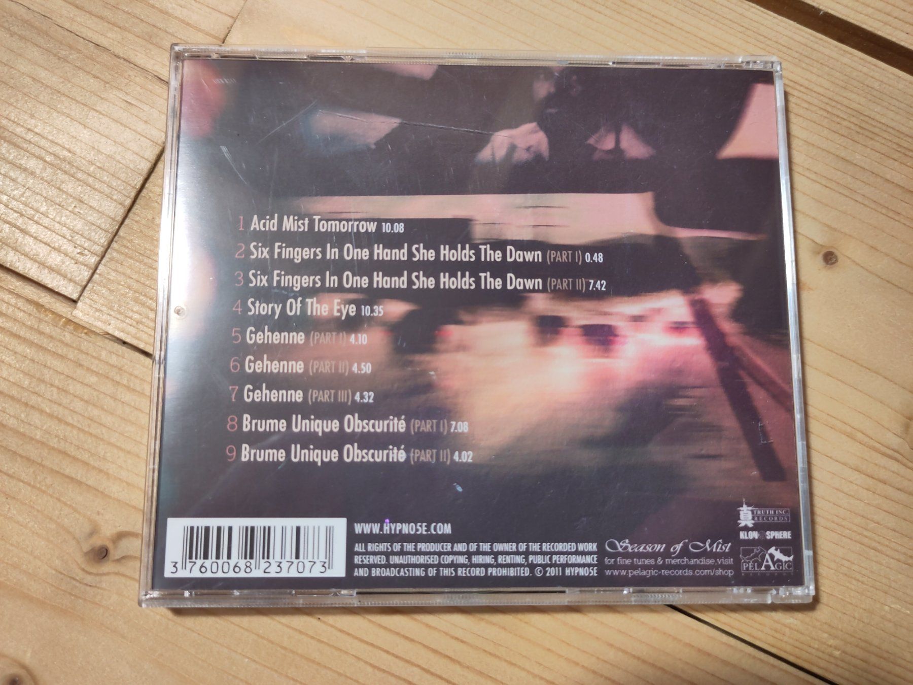 CD: Hypno5e - Acid Mist Tomorrow – Usato da Wasterkingen venduto da Palu17 2