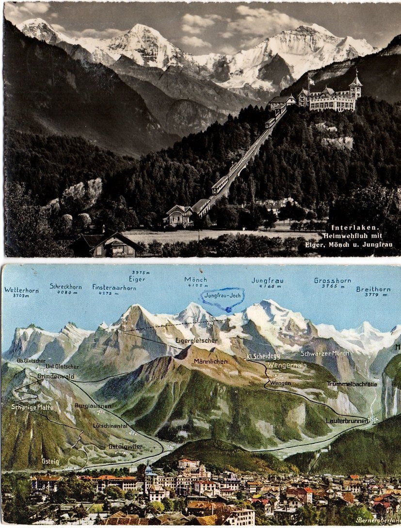 Cartes postales: 6 Ansichtskarten INTERLAKEN – D'occasion à Jona par philajona