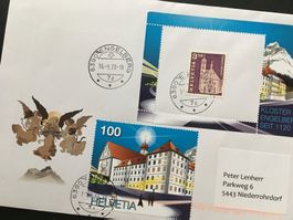 900 Jh Kloster Engelberg ZN1764 mit 427 im Block 74 -UNIKAT-