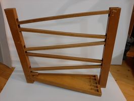 Holz Murmelbahn, Kugelbahn aus Holz, Vintage Spielzeug!