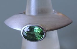 Turmalin Silber 925 Fingerring Gr. 54