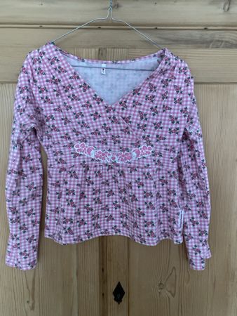 Blutsgeschwister Shirt pink kariert Grösse S guter Zustand