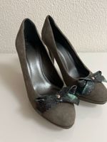 Navyboot Wildleder Pumps mit Schleife, Gr. 38, Herbst Sale!