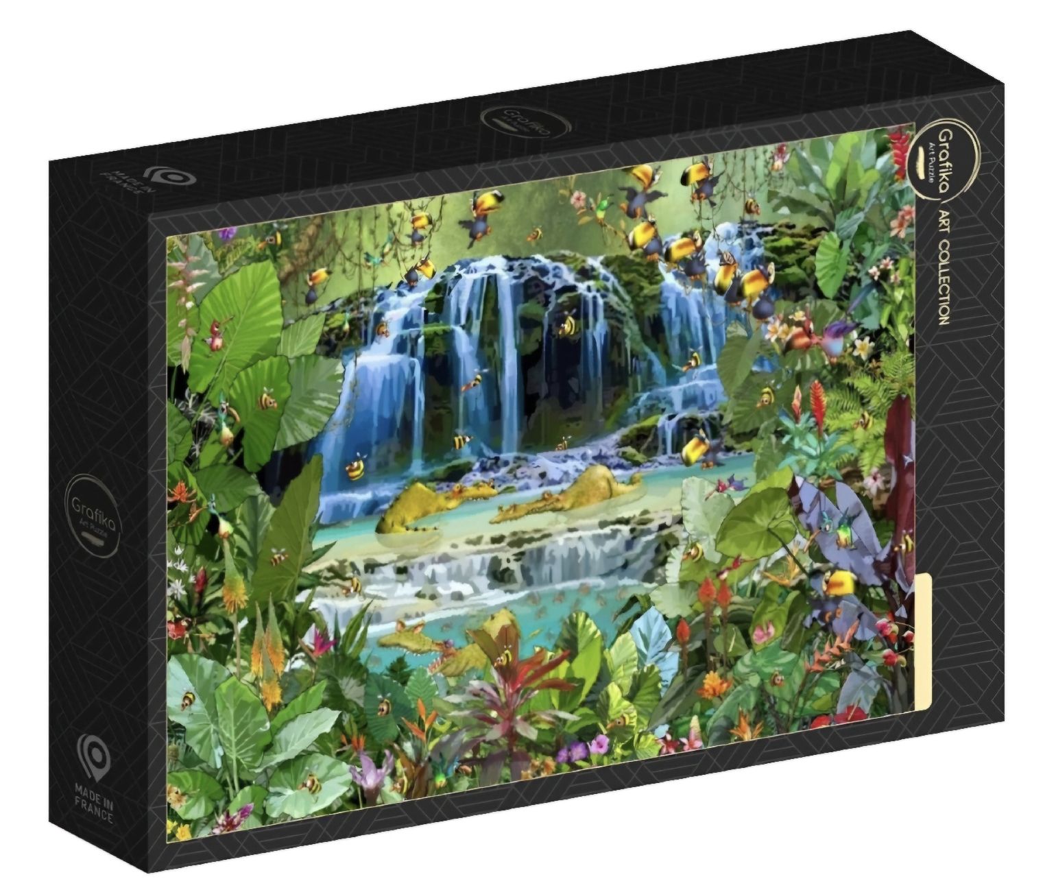 Puzzles: Puzzle "Dschungel Wasserfall" 500 Teile  – Neu (gemäss Beschreibung) aus Bütschwil von Taranabo