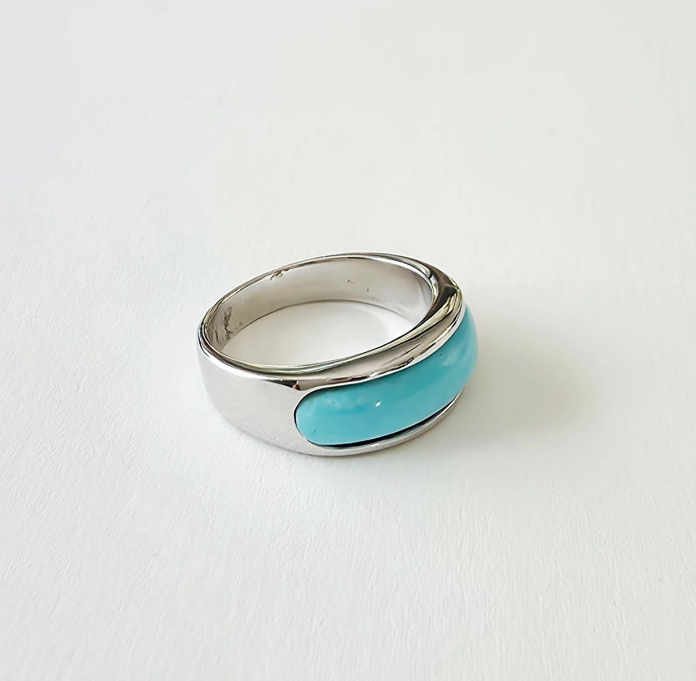Bagues: Silber 925 Ring mit Türkis-Optik Inlay - Neu – Neuf avec emballage d'origine à Uetikon am See par Coralreef 3