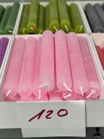 120 Posten Raureif Kerzen 180 x 22 aus Liquidation