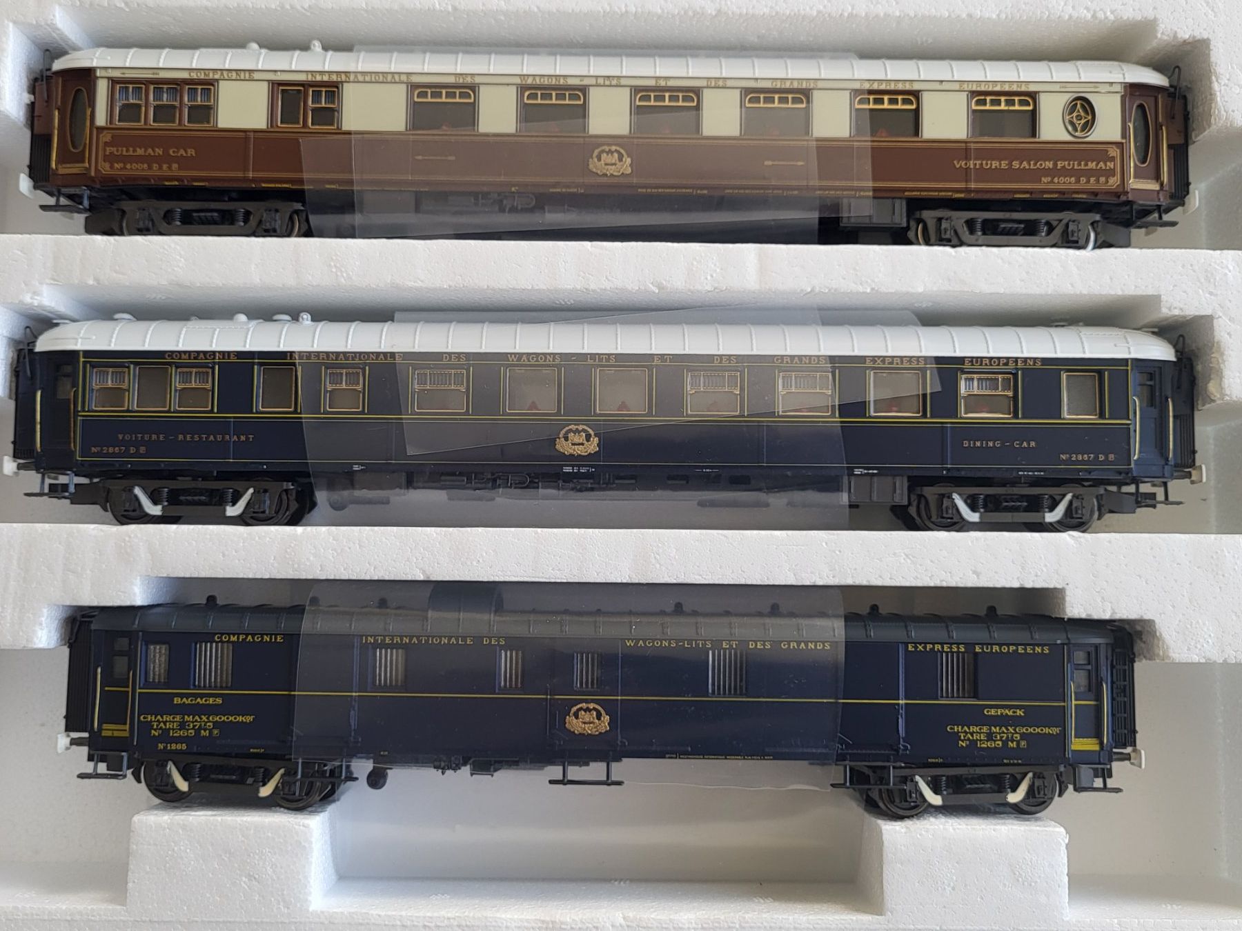 Rivarossi Modellini di ferrovie: H0 Rivarossi 5 Wagen Set CIWL Orient Express – Usato da Oberburg venduto da sensetal 3
