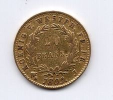 (2298) DE, Westfalen, 20 Franken, 1809