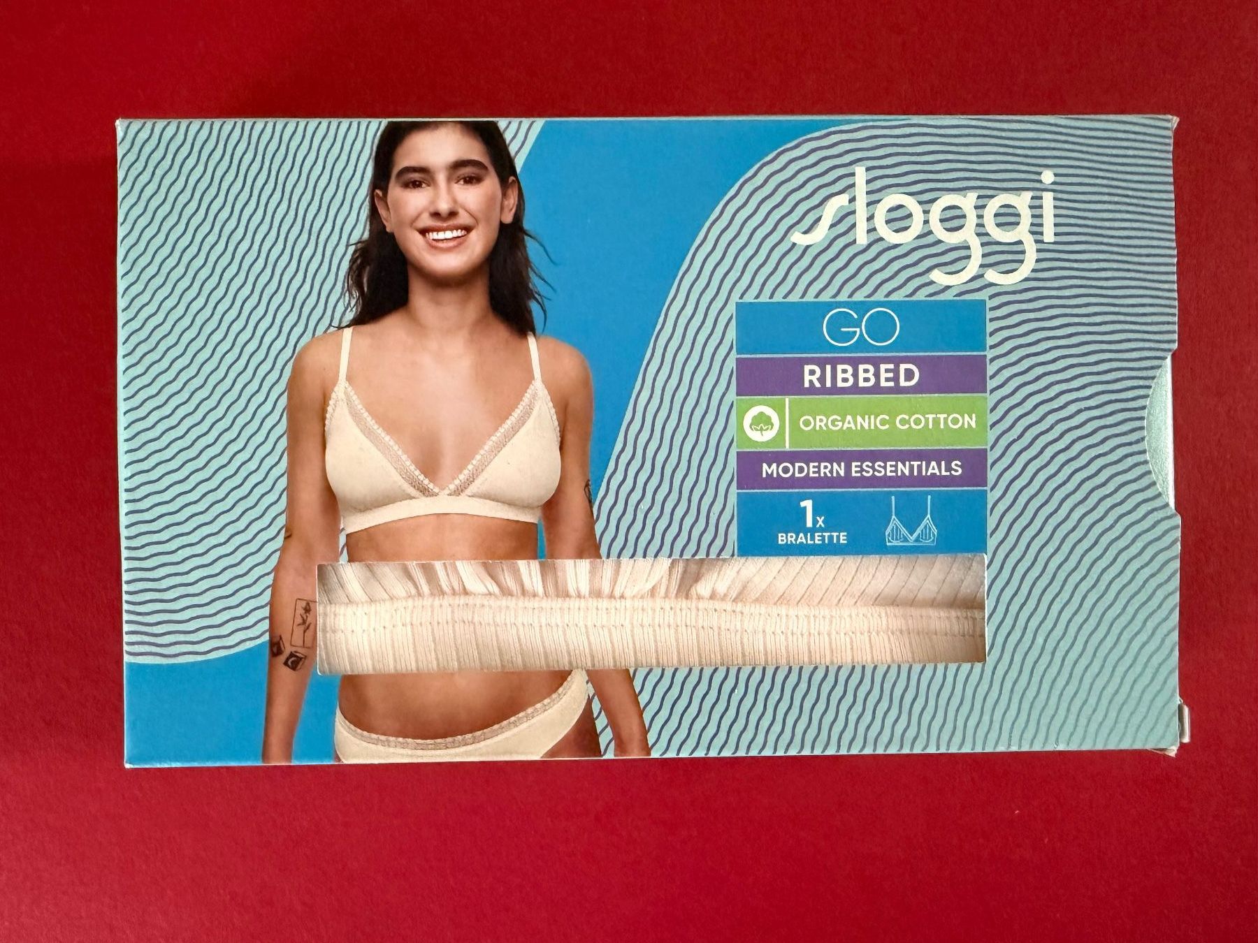 Sloggi Altra biancheria intima: SLOGGI, Bralette GO RIBBED, Grösse S, Farbe Hellbraun – Nuovo e nell'imballaggio originale da Rudolfstetten venduto da gst_g7xl
