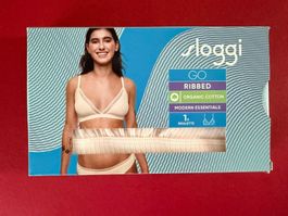 SLOGGI, Bralette GO RIBBED, Grösse S, Farbe Hellbraun