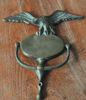 Vintage Tuerklopfer aus Messing - Adler Motiv - Rarität