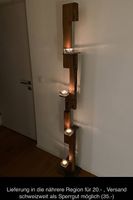 Kerzenständer antiker Eichenbalken - Wohnambiente