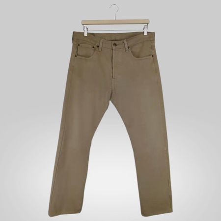 Jean Levi's 501 beige en coton W33 L32