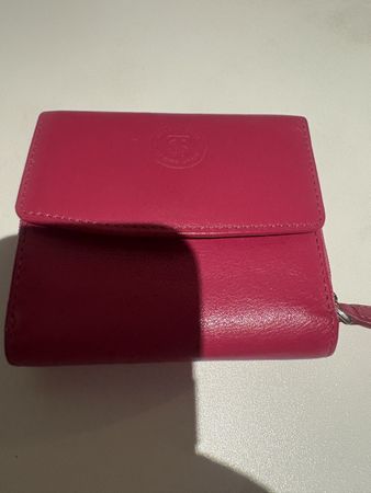 Geldbörse, Pink , Echtleder