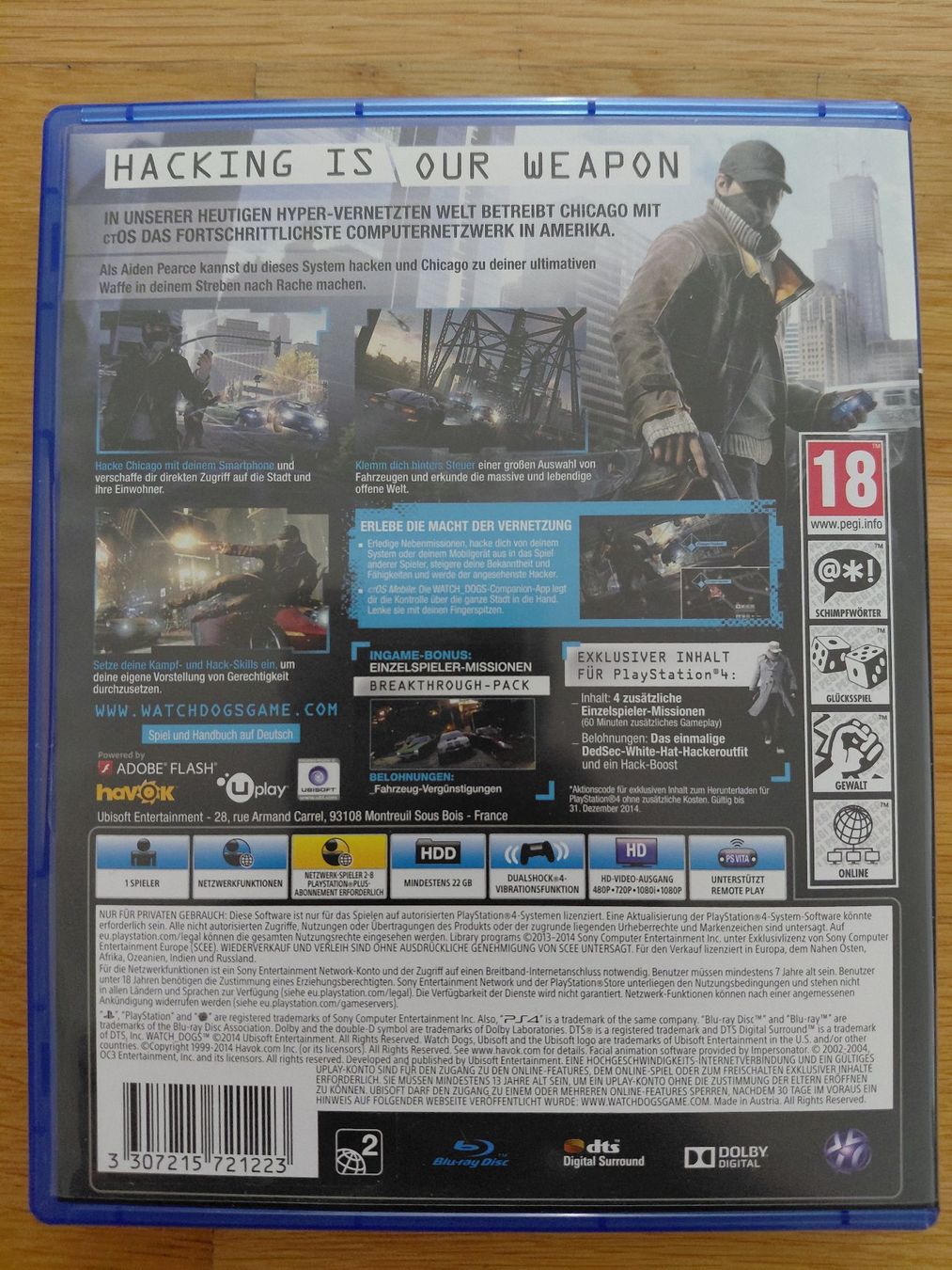 Sony Giochi: Watch Dogs Special Edition PS4 – Usato da Oberwil BL venduto da kah_s55q 3