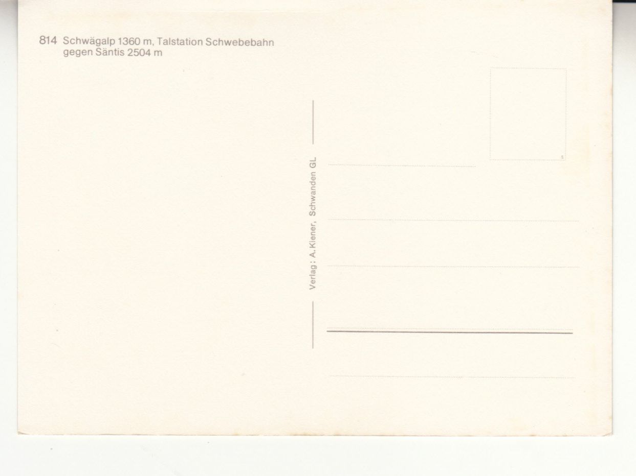 Cartes postales: Schwägalp ca. 1970 – D'occasion à Bürglen TG par StampGraf 1