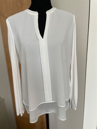 Elegante, weisse Bluse, Gr. S, Opus, Klassisch