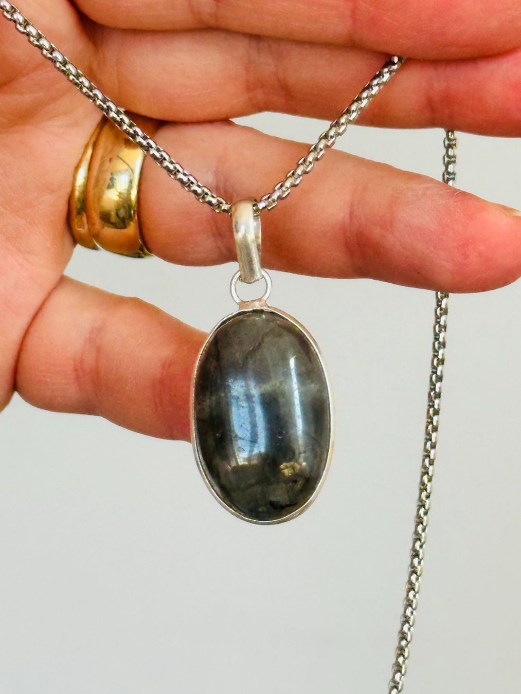Catenine: Labradorite necklace – Nuovo e nell'imballaggio originale da Genève venduto da AGBERG 4