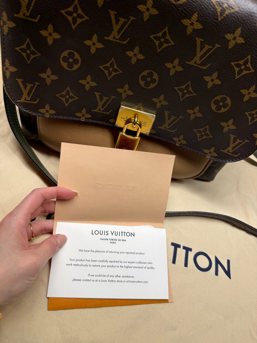 Louis Vuitton Borse da donna: Louis Vuitton Marignan Sesame – Nuovo (secondo la descrizione) da Oberburg venduto da Cheysirius 9