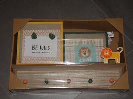 Kinderzimmer Garderobe Wandregal Löwe    * NEU / OVP *