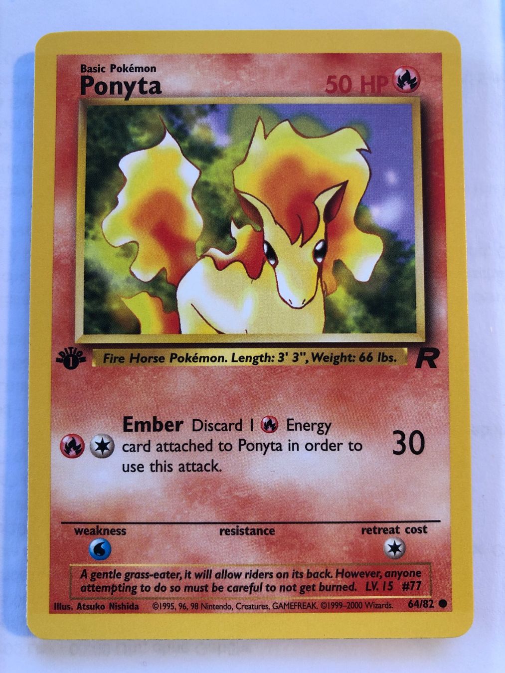 Sammelbilder & Trading cards: Ponyta 1st Team Rocket - MINT - ab 1.- – Gebraucht aus Giubiasco von dan_pr8b