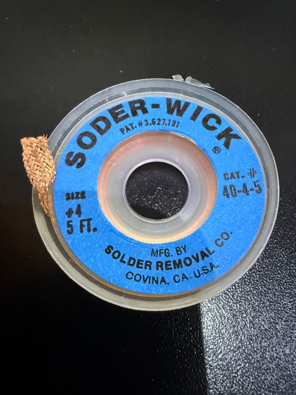 Componenti elettronici: Entlötlitzen, Kupfer, 2.5mm x 1.5m, Soder-Wick, NEU – Nuovo e nell'imballaggio originale da Unterengstringen venduto da Tnovus