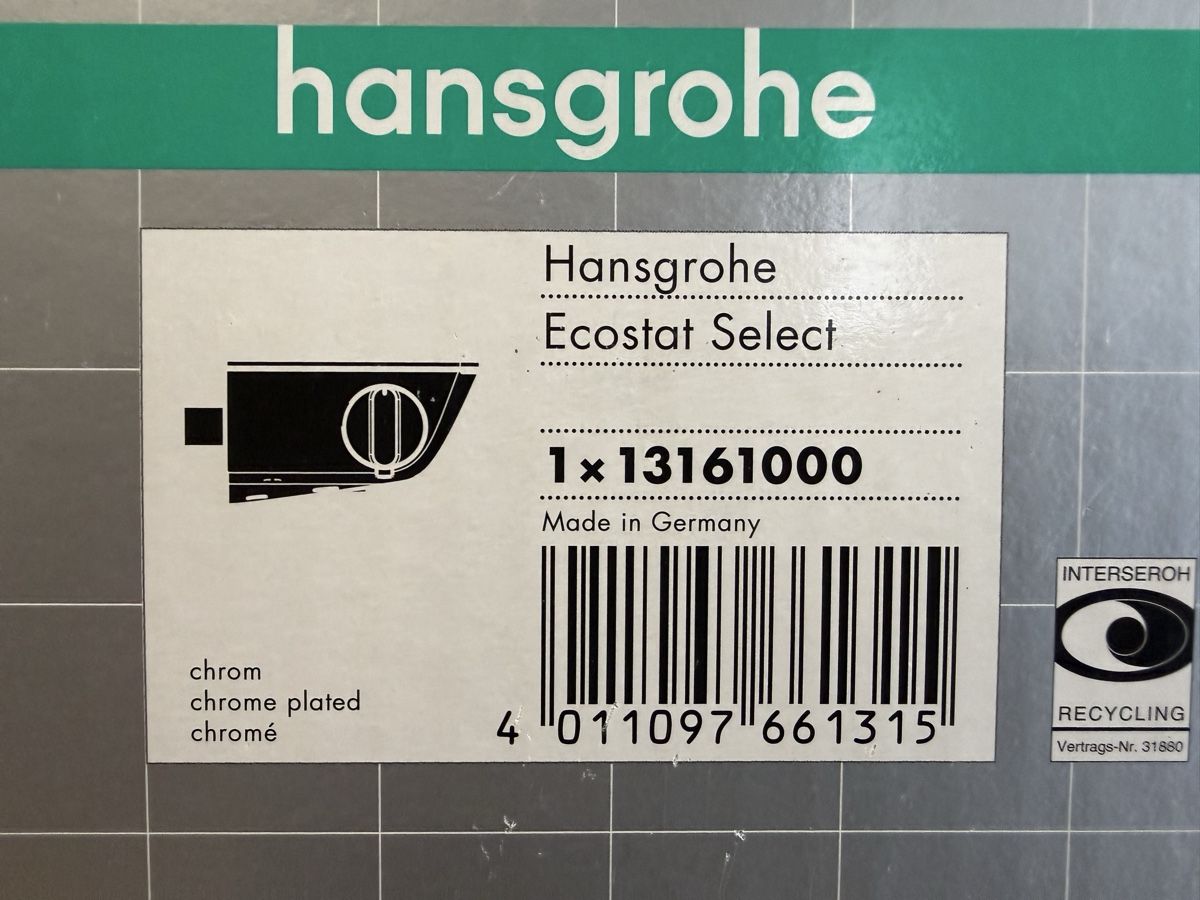 Hansgrohe Robinetterie: Hansgrohe Ecostat Select – Neuf (Voir description) à Hinterkappelen par Synonym75 2