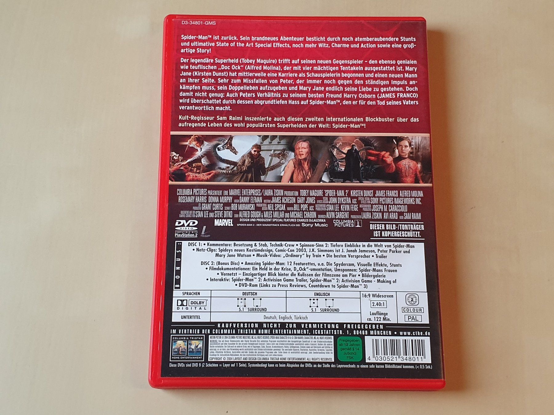Alle DVDs: Spider-Man 2 ( 2 DVD's ) – Gebraucht aus Stansstad von collectorsshop 1