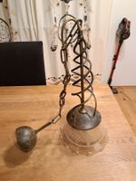 Retro-Hängelampe, Vintage-Design, Glas, Metall, Top!