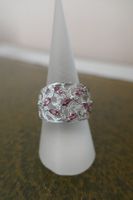 Weissgold Ring Turmaline und Brillanten