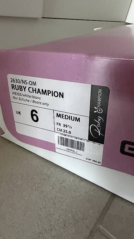 Graf Schlittschuhe: Eislaufschuhe Graf Ruby Champion Grösse UK 6 / FR 39 1/3 – Gebraucht aus Dübendorf von sxna12 2