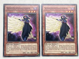 Yu-Gi-Oh! 2x Schadensmagierin REDU-DE002, Top Zustand!