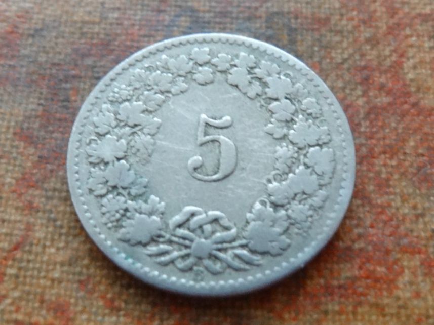 Tutti le monete: 5 Rp. 1879  (C) – Usato da Romanel-sur-Lausanne venduto da Swift13 1