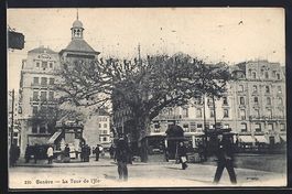 AK Genève, La Tour de l'Ile, 1908