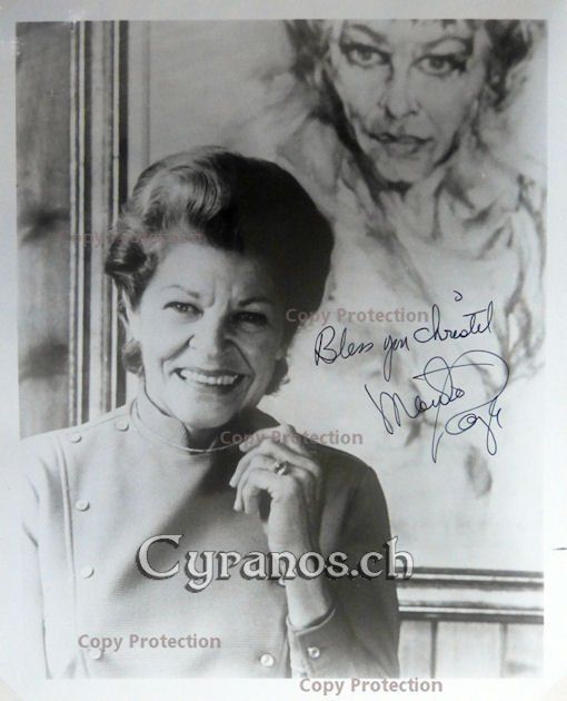 Autografi: Martha Raye (1916-1994) Schauspielerin - Autogramm – Usato da Dietikon venduto da cyranos.ch