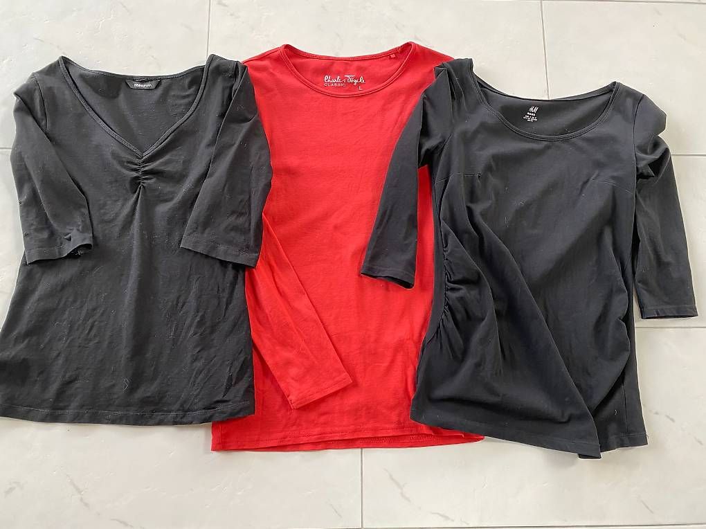 H&M Lotti di vestiti: Schwangerschafts Shirts in Grösse S – Usato da Wagen venduto da 20Ricola18