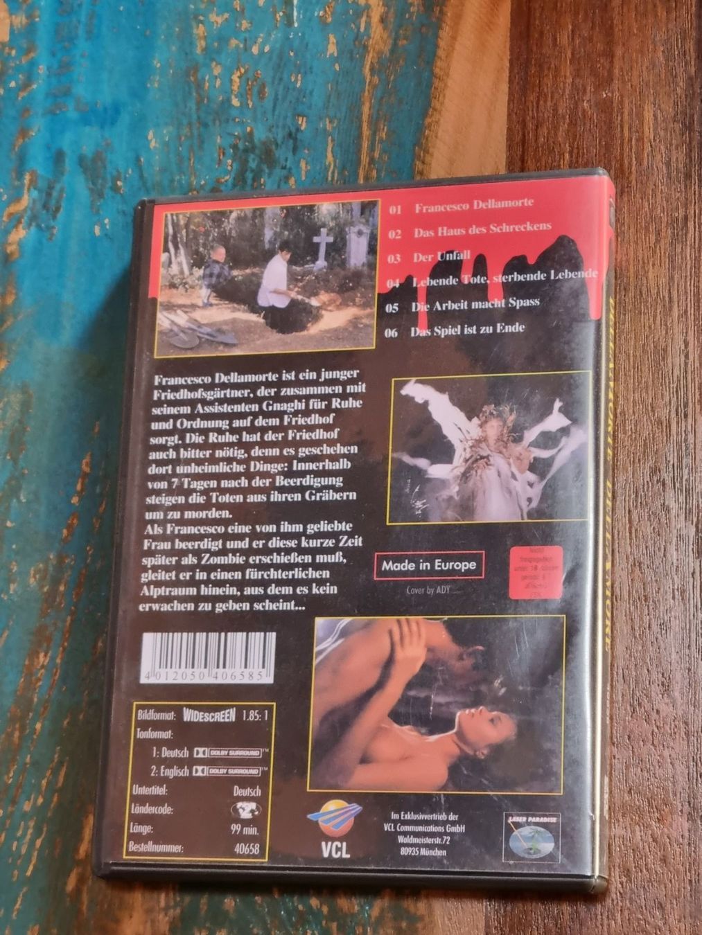 Tutti i DVDs: Della Morte Dell Amore, DVD Horror – Usato da Winterthur venduto da Belzarek 1