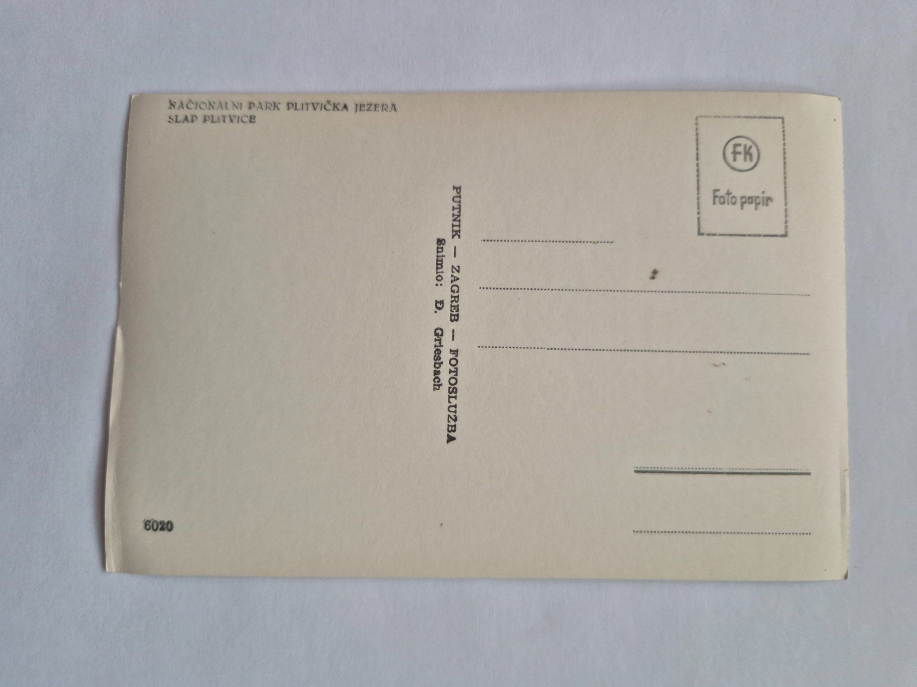 Cartoline postali: Alte Ansichtskarte Wasserfälle Plitvice Seen Kroatien – Usato da Langendorf venduto da zvonu161 1