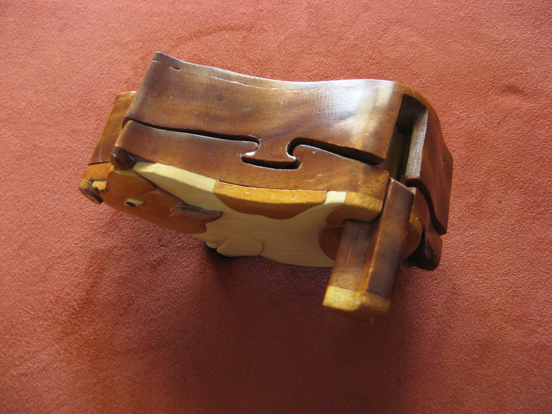 Statuette: Holzbox Säuli mit Geheimfach – Usato da Zürich venduto da apil 8