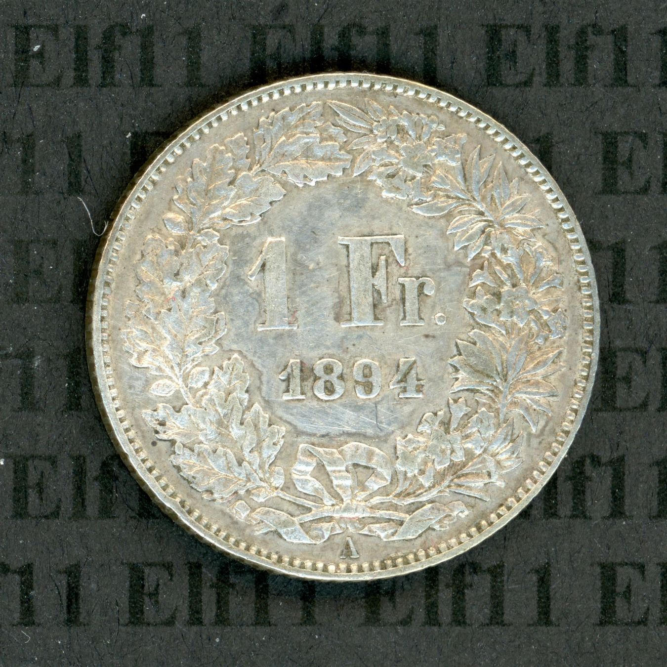 Tutti le monete: CHF___1.00 1894 -unz 1 Franken – Usato da Widnau venduto da Elf11