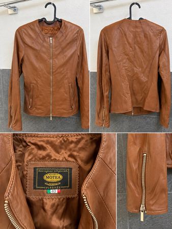 Echte Lederjacke Motea Firenze braun Grösse 40 gebraucht