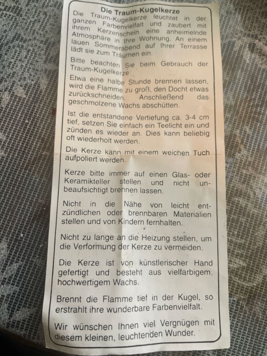 Kerzen: Dekorative Kugel schwarz weiss Muster – Neu (gemäss Beschreibung) aus Zürich von Belisimo 4