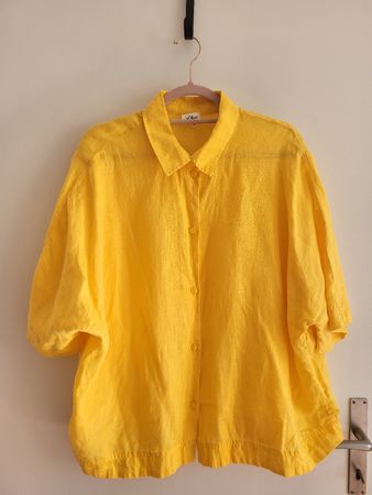 S.Oliber Linen Bluse Gr. 44 oversized