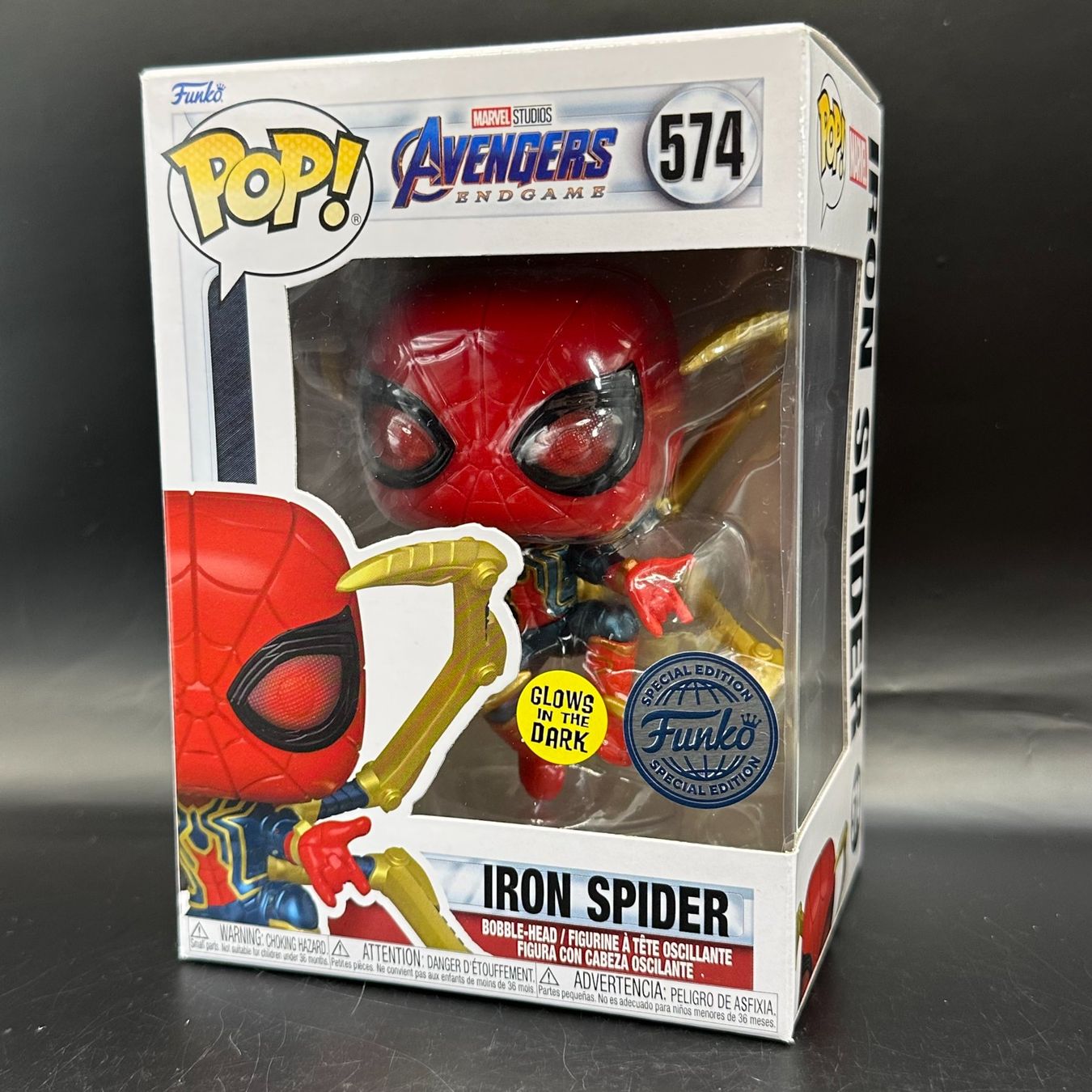 Funko Statuette: Funko Pop! Avengers Iron Spider 574 Glow – Usato da Düdingen venduto da Nerdworld