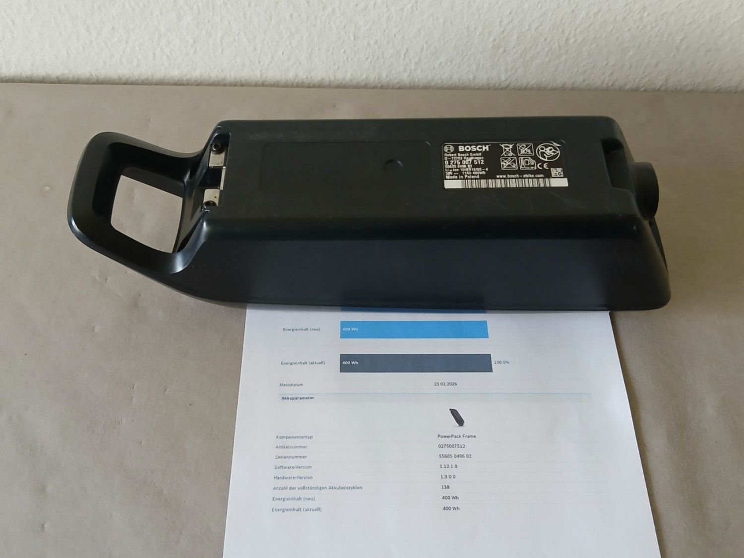 Bosch Batterie: Bosch Powerpack 400 mit 486Wh - inklusive Messbericht – Usato da Winterthur venduto da .-thx-. 8