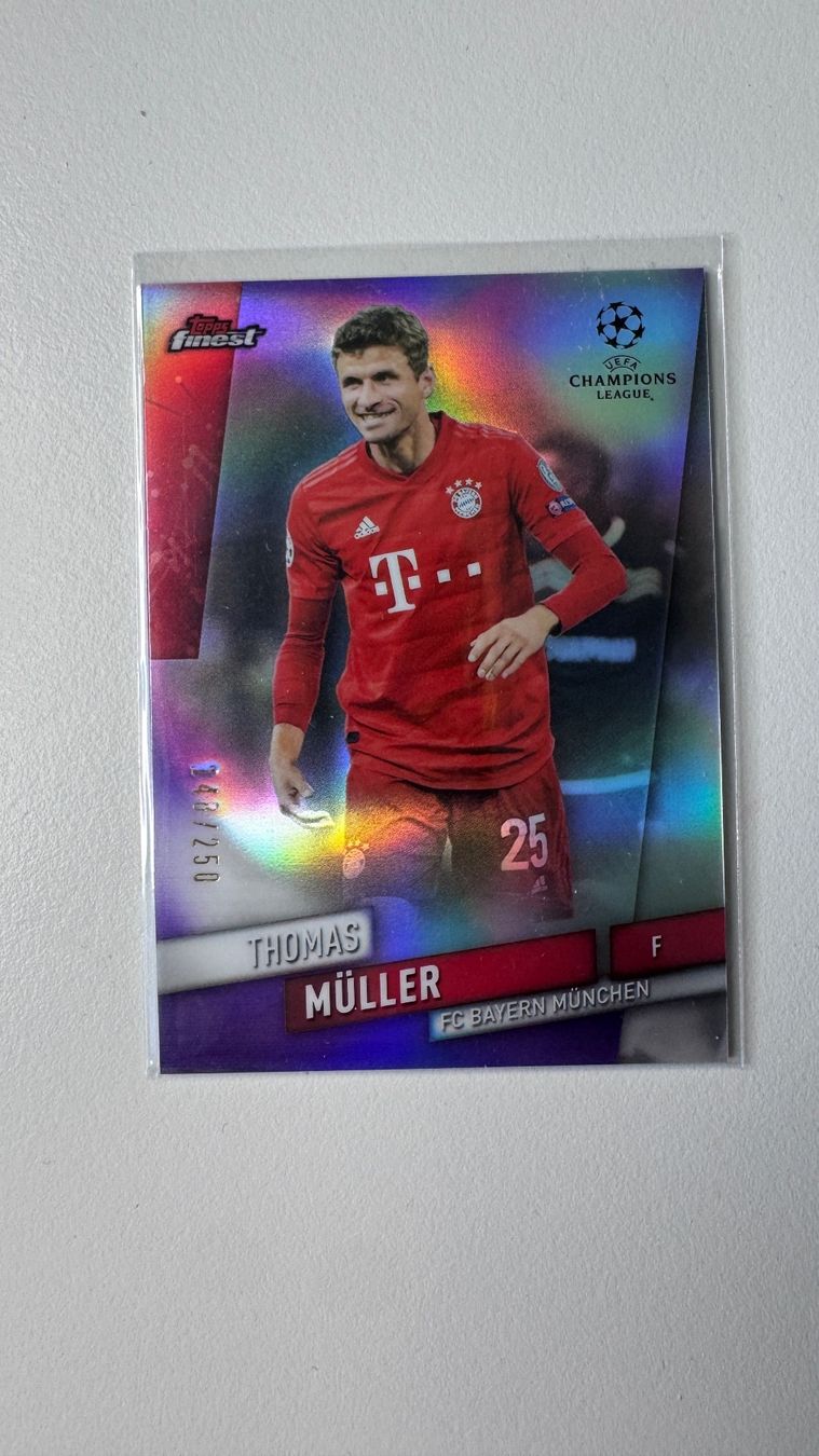Panini Carte collezionabili: Thomas Müller 2018-19 Topps Finest UCL Blue Refractor /250 – Nuovo (secondo la descrizione) da Jegenstorf venduto da plataOplomo