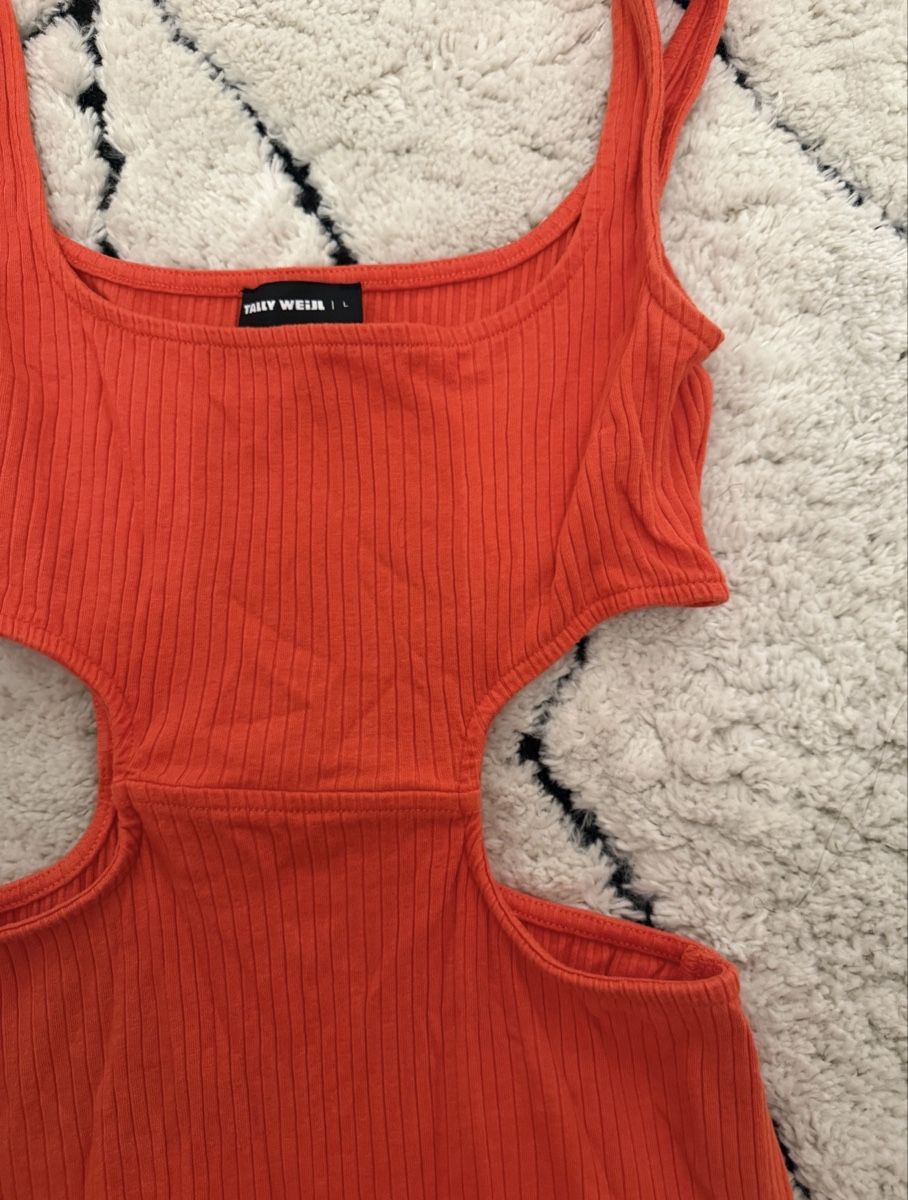 Tally Weijl Vestiti: orange summer dress with cut-outs – Nuovo (secondo la descrizione) da Wängi venduto da ambraaa19 1
