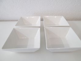 4 quadratische Schalen