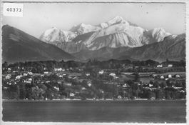 Le Mont-Blanc vu de Geneve